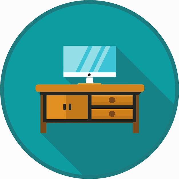 Iconos de muebles Vector de arte Ilustración