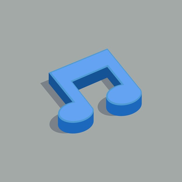 Iconos de música en 3D