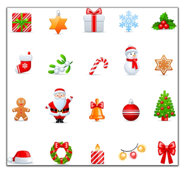Iconos de Navidad Set