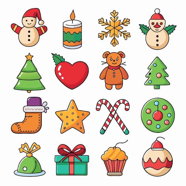 Iconos de Navidad Set