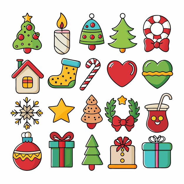 Iconos de Navidad Set