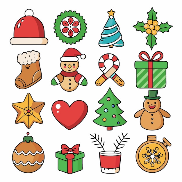 Iconos de Navidad Set