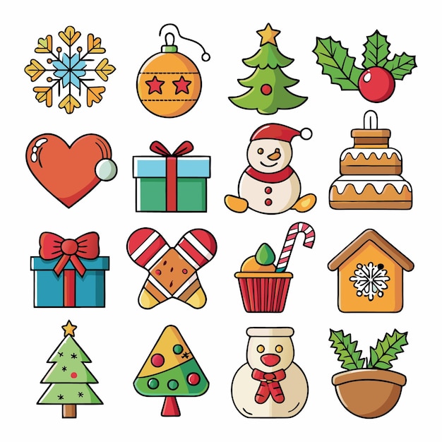 Iconos de Navidad Set