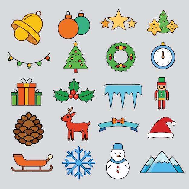 Iconos de Navidad Set