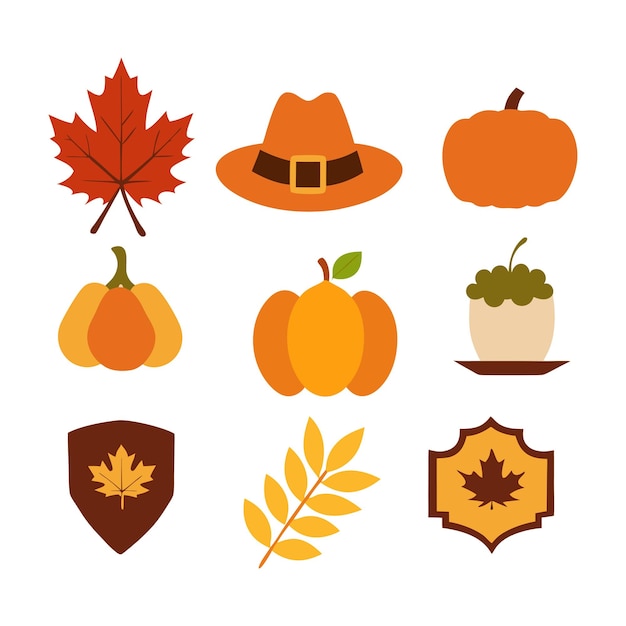 Iconos navideños vectoriales Iconos de invierno Decoraciones navideñas en vectorial aisladas sobre fondo blanco