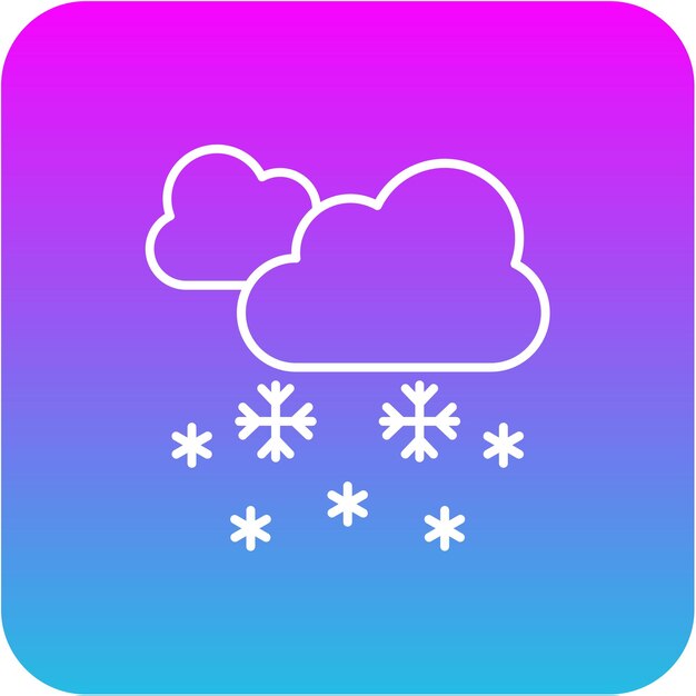 Vector iconos de las nevadas