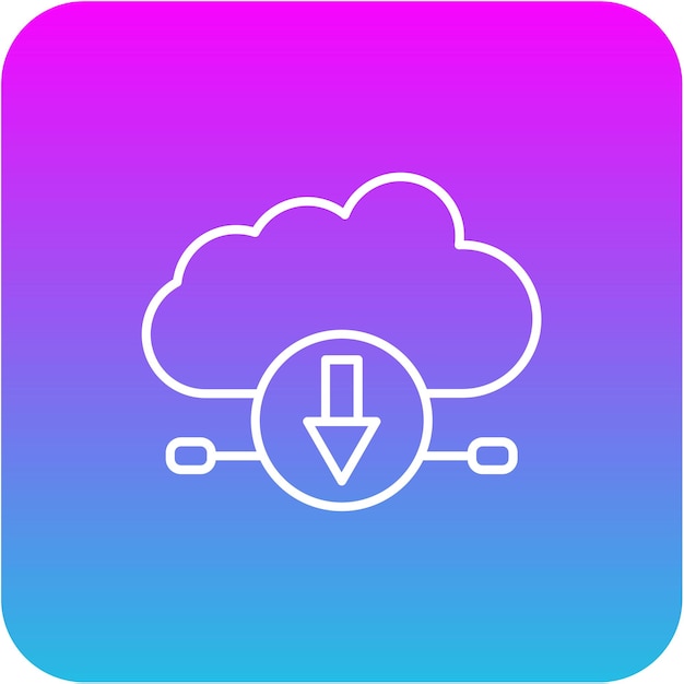 Vector iconos de las nubes