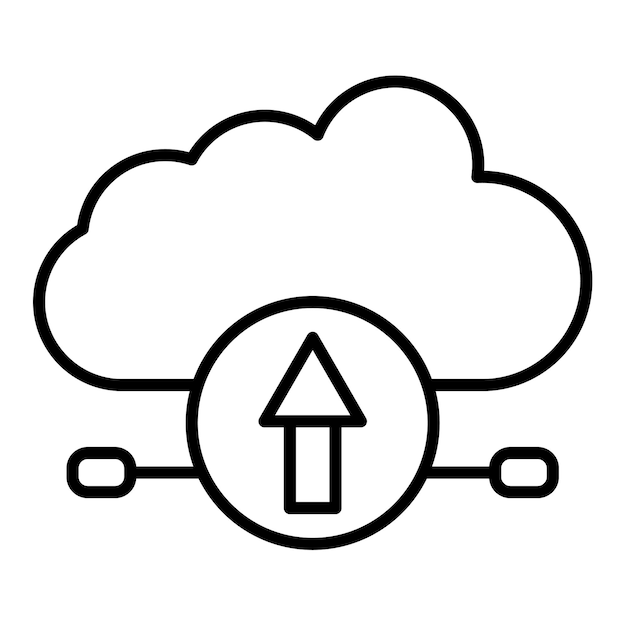 Vector iconos de las nubes