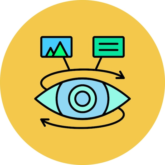 Vector iconos de los ojos