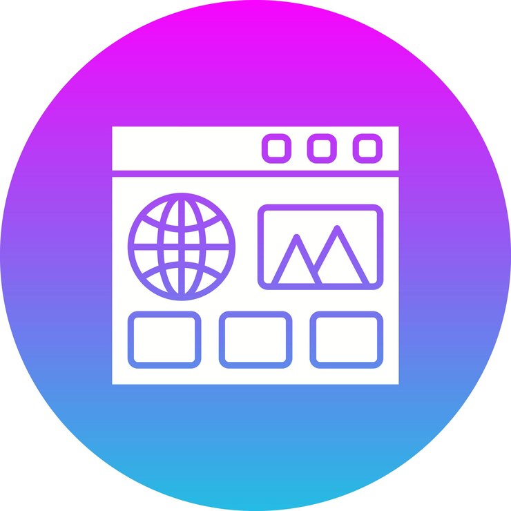 Vector iconos de las páginas web