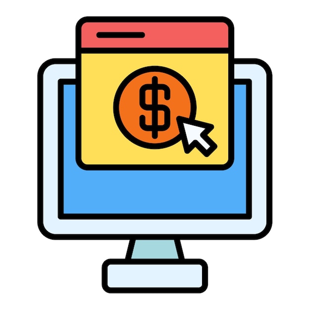 Iconos de pago por clic