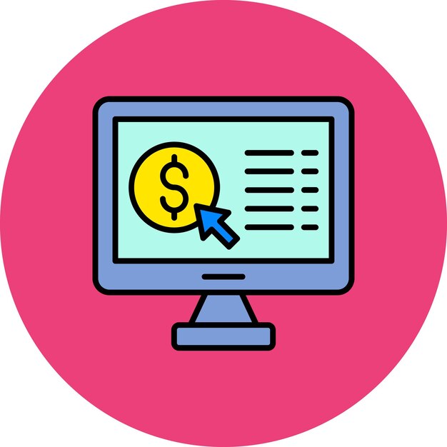 Iconos de pago por clic