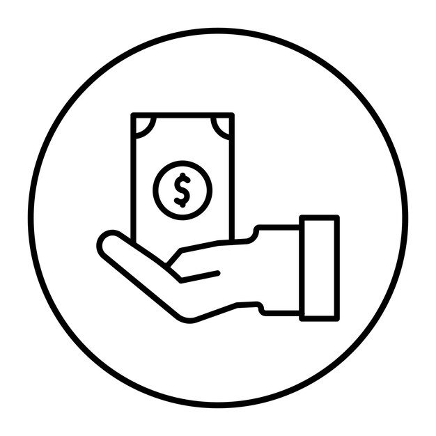 Iconos de pago en efectivo