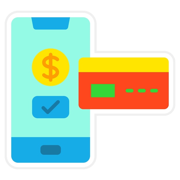 Iconos de pago por teléfono inteligente