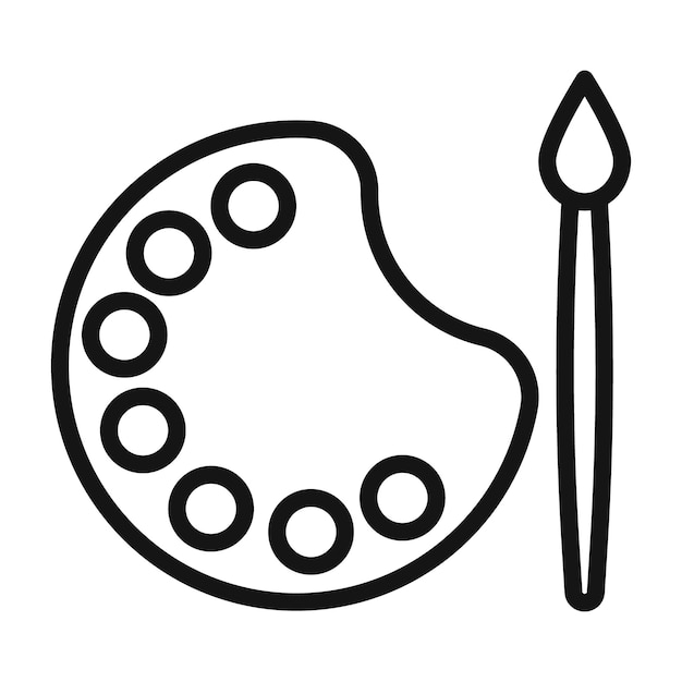 Iconos de paleta creativa perfectos para artistas y diseñadores