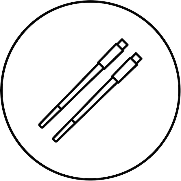 Iconos de palillos para comer