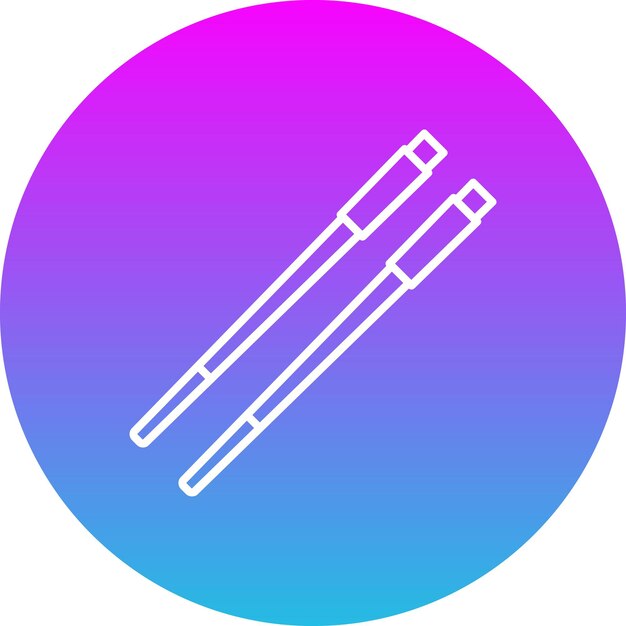 Iconos de palillos para comer