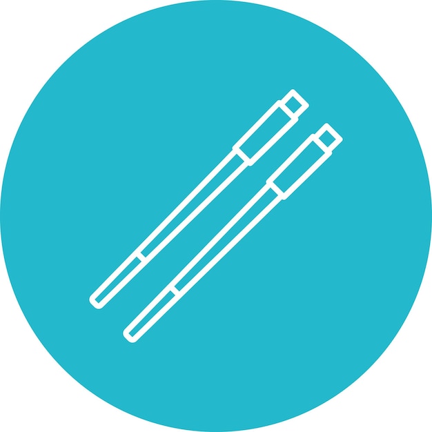 Iconos de palillos para comer