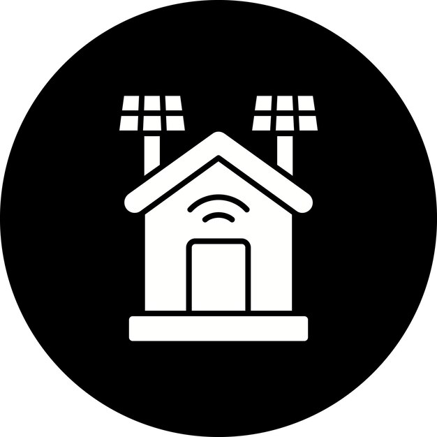Iconos de paneles solares inteligentes