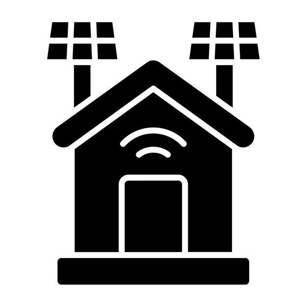 Iconos de paneles solares inteligentes