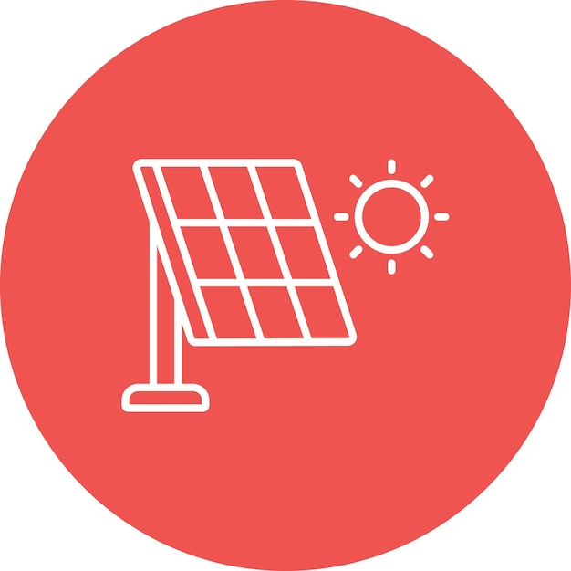 Iconos de paneles solares