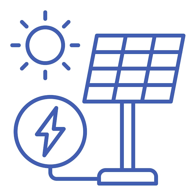 Iconos de paneles solares