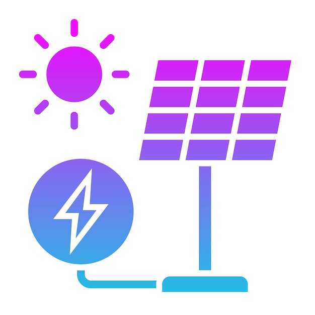 Iconos de paneles solares