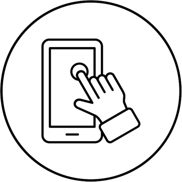 Iconos de la pantalla táctil
