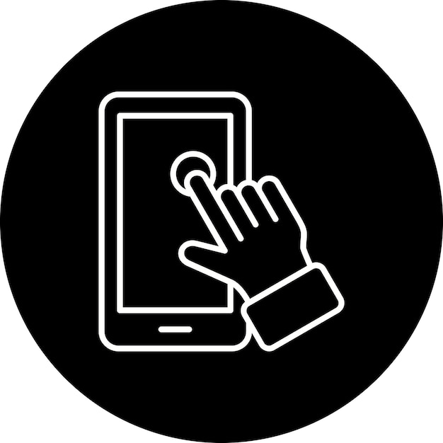 Iconos de la pantalla táctil