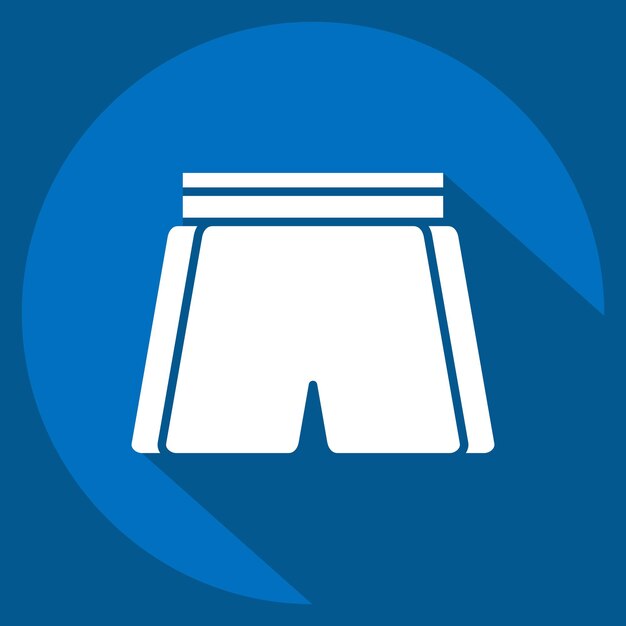 Iconos Pantalones de fútbol relacionados con el símbolo del fútbol estilo sombra larga ilustración simple