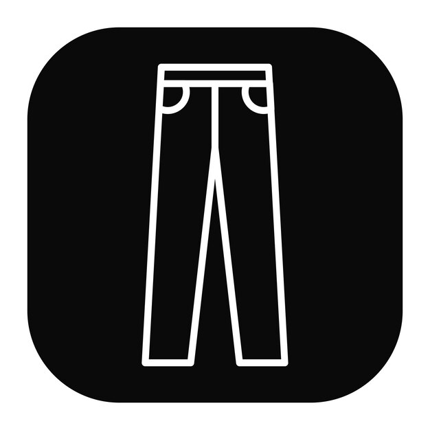 Iconos de los pantalones masculinos