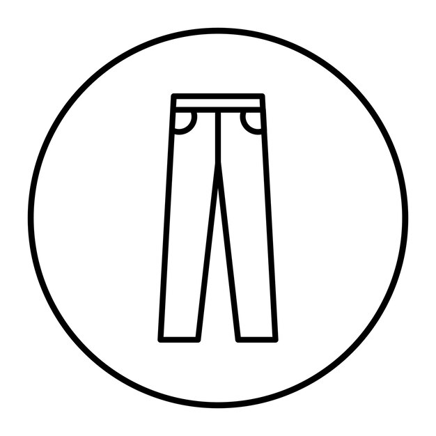 Iconos de los pantalones masculinos