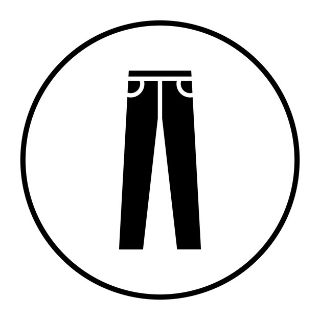 Iconos de los pantalones masculinos