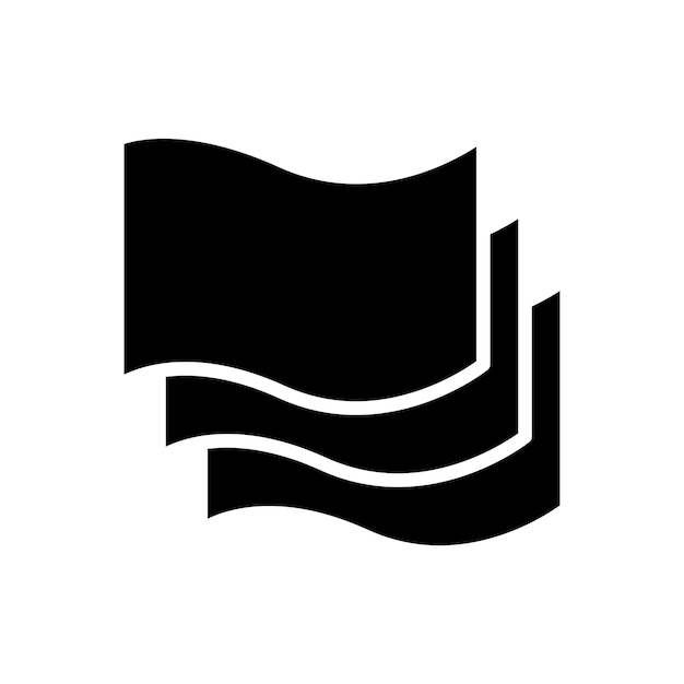 Iconos de papel plantilla vectorial logotipo colección de moda diseño plano