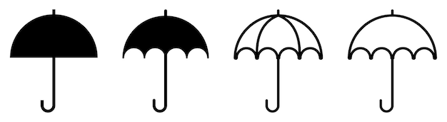 Iconos de paraguas
