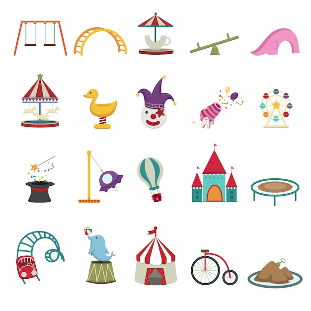 Iconos del parque de atracciones