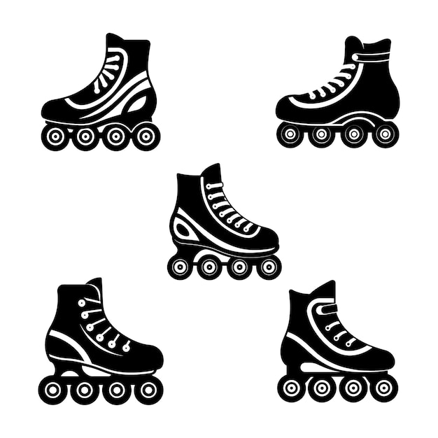 Iconos de patinaje sobre ruedas