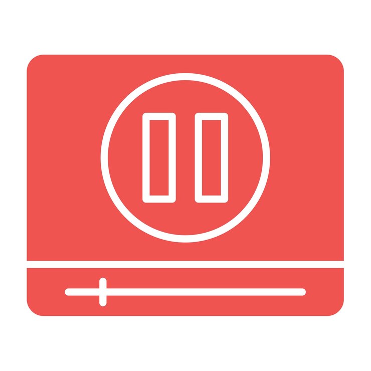Vector iconos de pausa