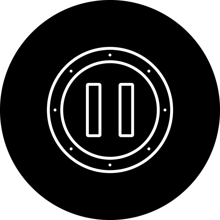 Vector iconos de pausa