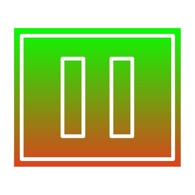 Vector iconos de pausa