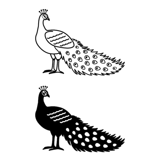 Iconos de pavos reales
