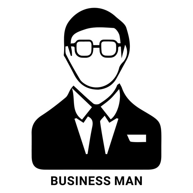 Iconos de perfil vectorial de hombres y mujeres de negocios