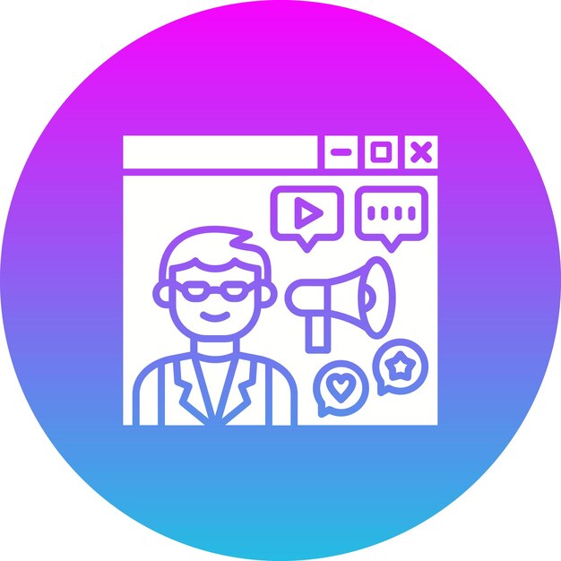 Vector iconos de personas influyentes