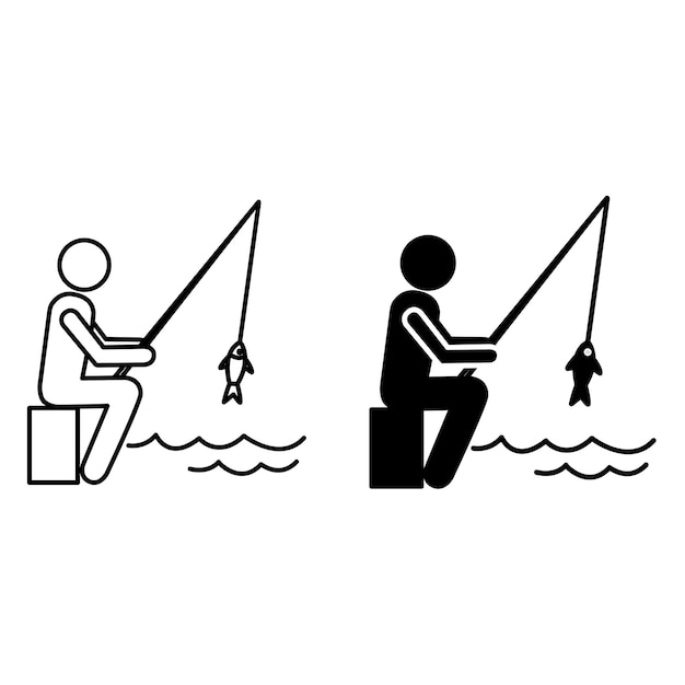 Iconos de pescador