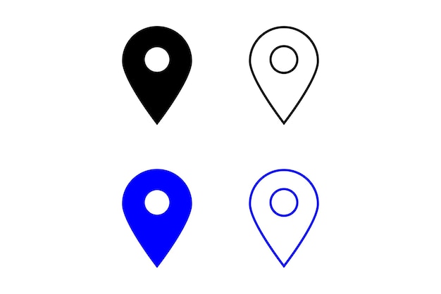 Iconos de pin de ubicación