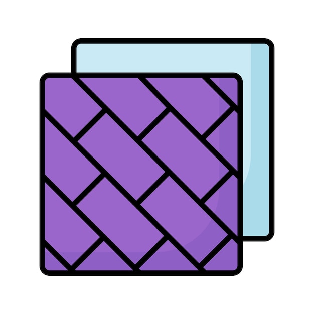 Iconos de pisos de diseño vectorial con gráficos perfectos en píxeles