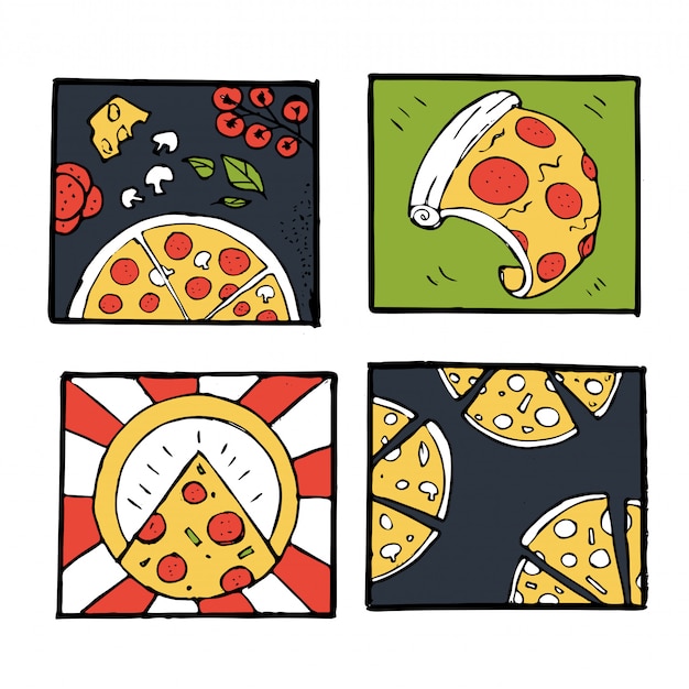 Iconos de pizza