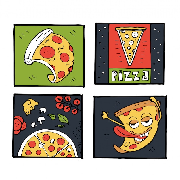 Iconos de pizza