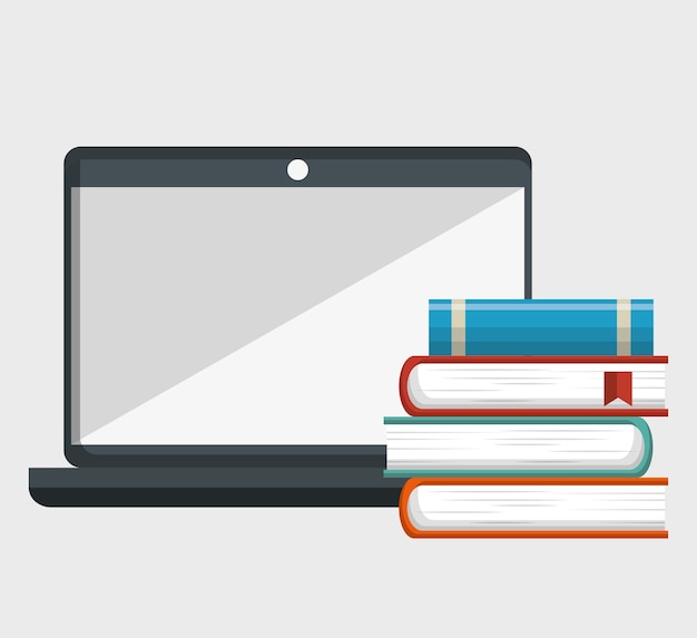 iconos planos de educación en línea