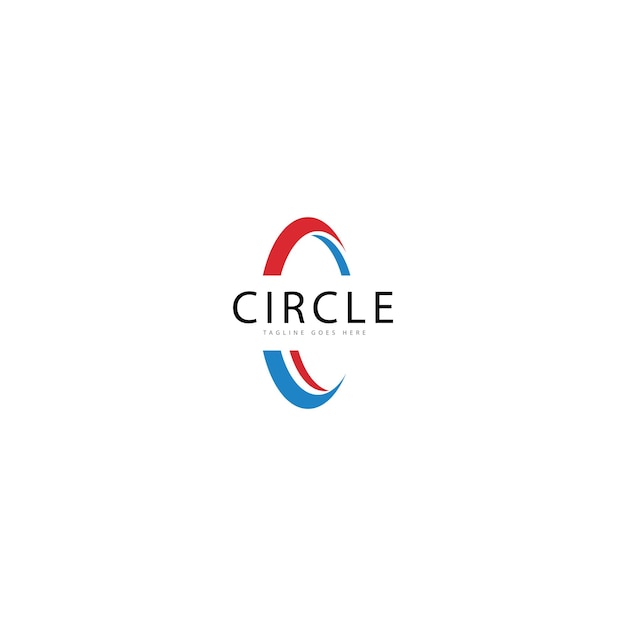 iconos de plantilla de logo y símbolos de círculo de vórtice